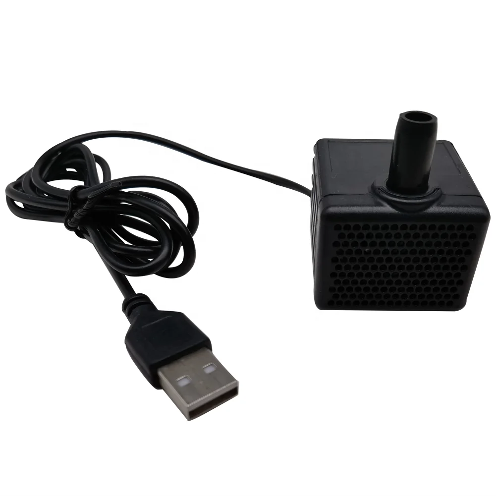 Ultra quiet High Quality Usb 5V 6V Micro Submersible Pump Fish tank water pump aquarium water pump with water lever sensor LED