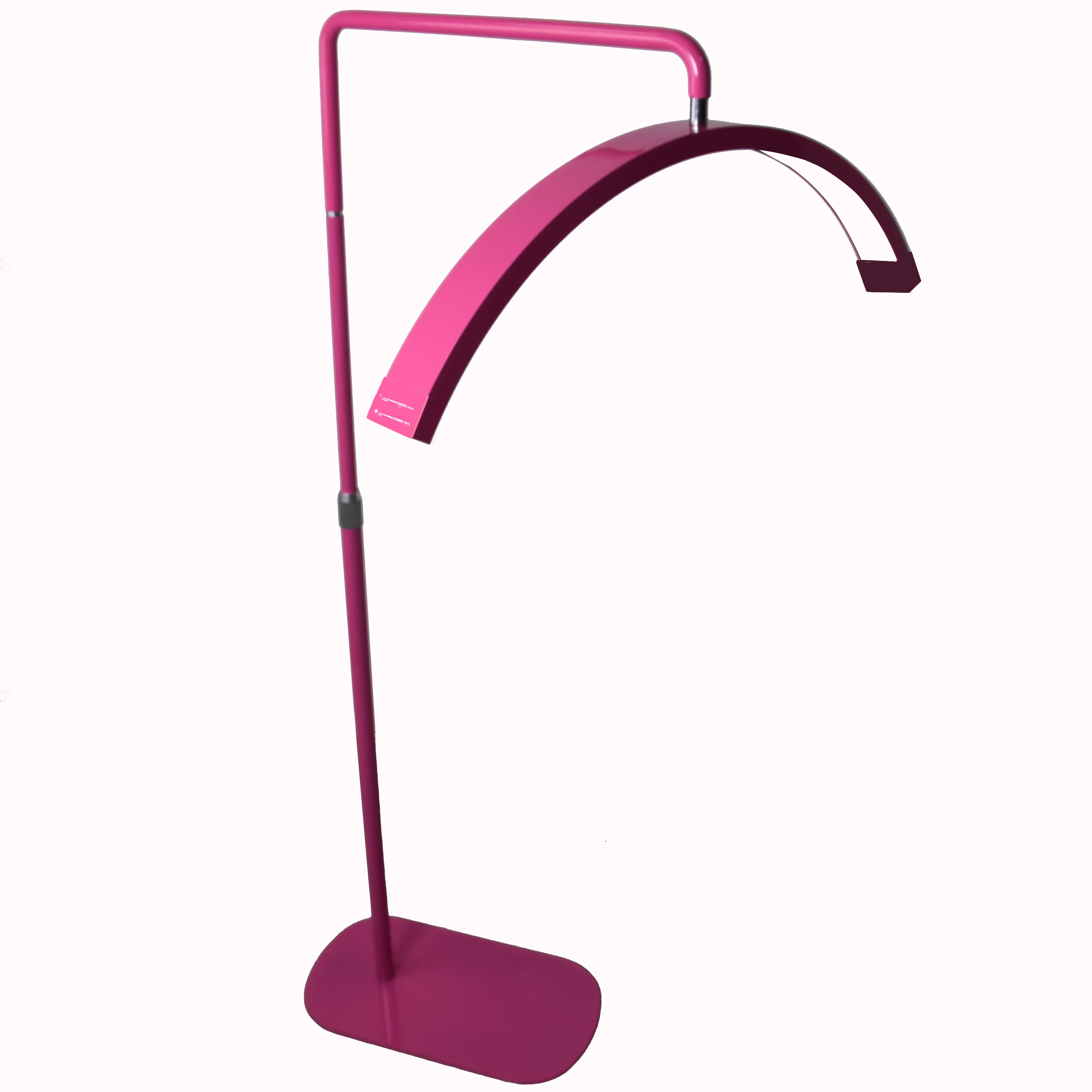 fosoto New Hot Pink Professional Cosmetics Crystal Lash Extensions Eyelash lamp Led Half Moon Light for Eyelash Beauty