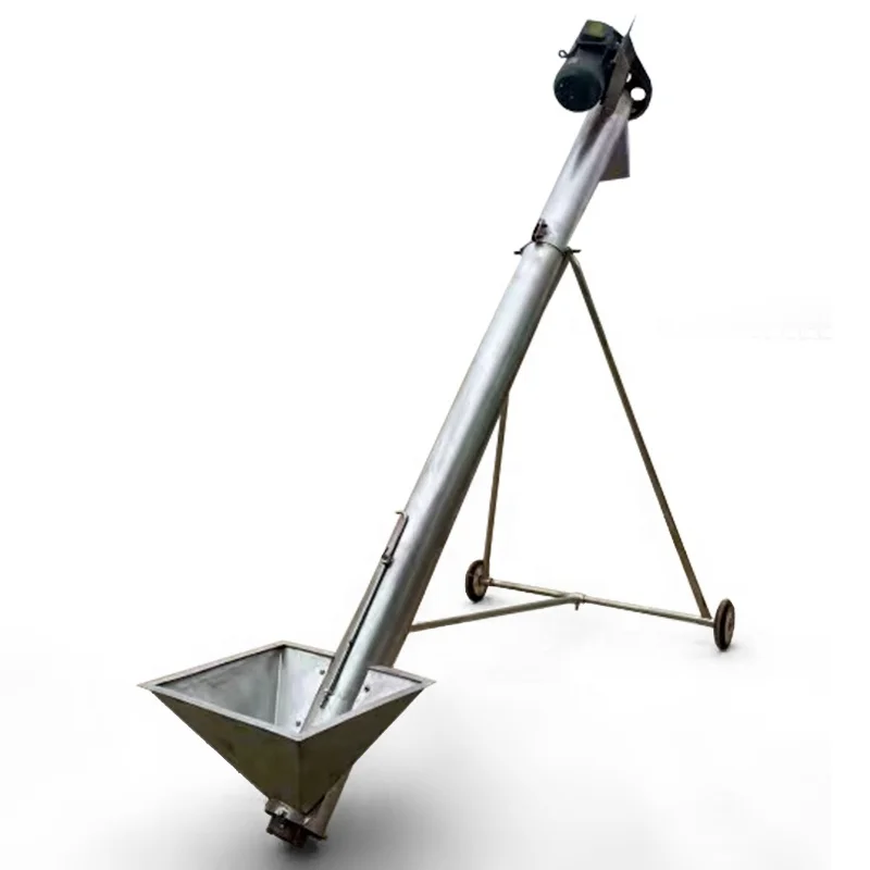 Professional Movable Flat Belt Conveyor With Hopper