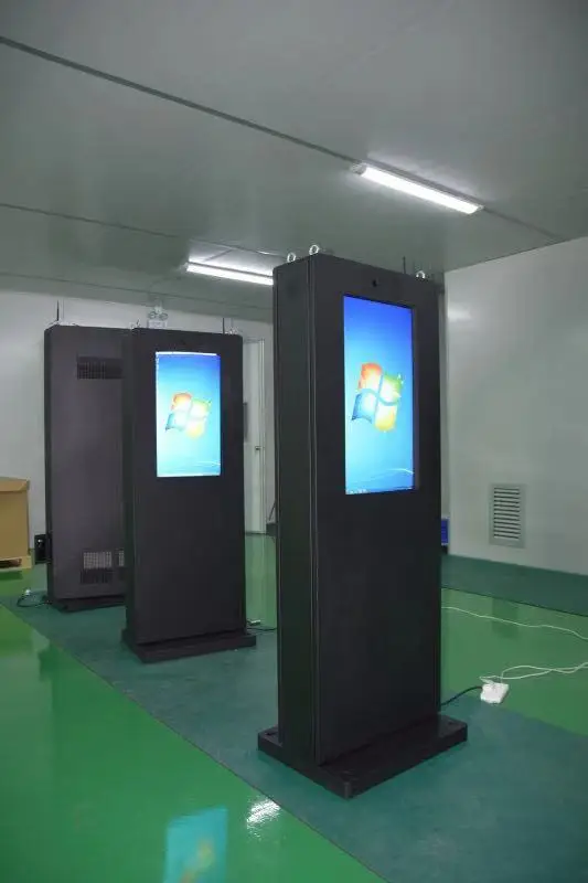 Waterproof tactile exterieur outdoor lcd display advertising screen android digital signage totem kiosk