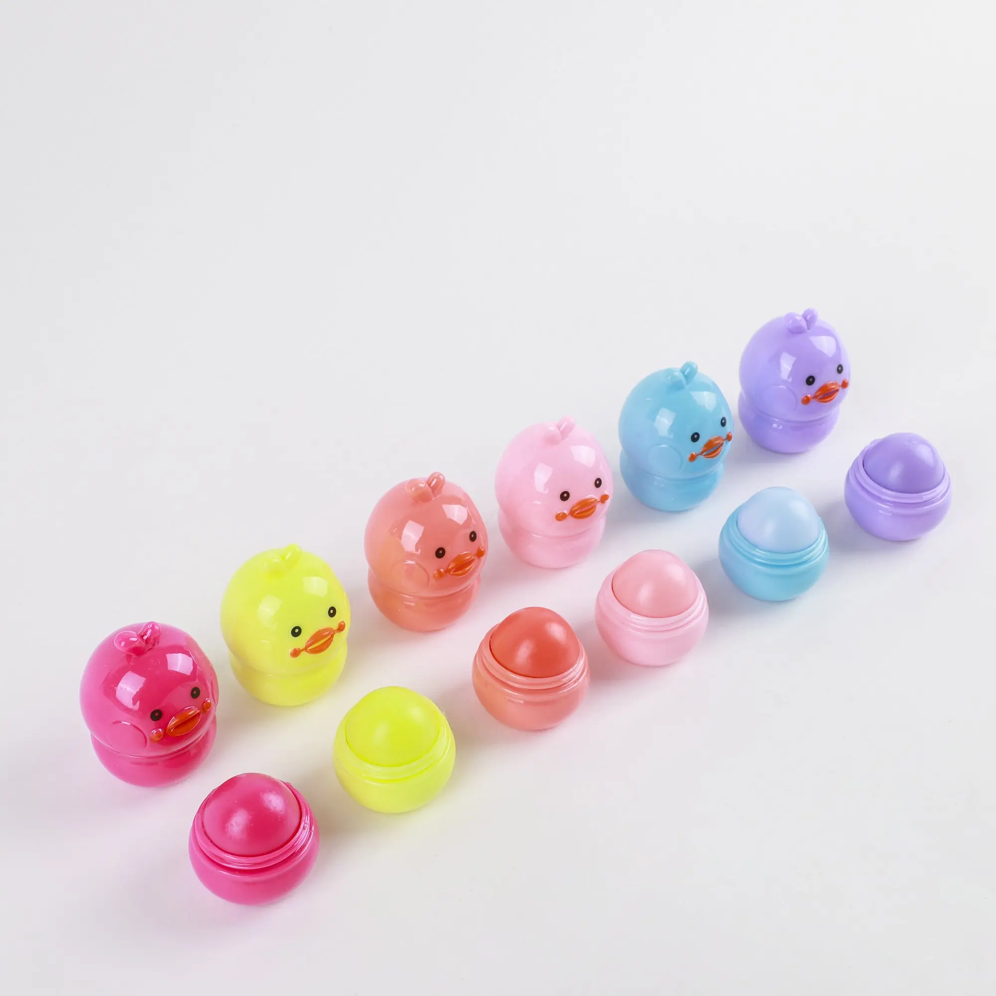 Newest Holiday Gifts for Children Customized Duck Shaped Moisturizing Lip Makeup ODM/OEM Kids Lip Balm