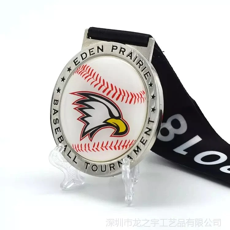 Design Your Own Baseball Medals Custom Gold Silver Copper Trophies Metal Medal With Medal Lanyard