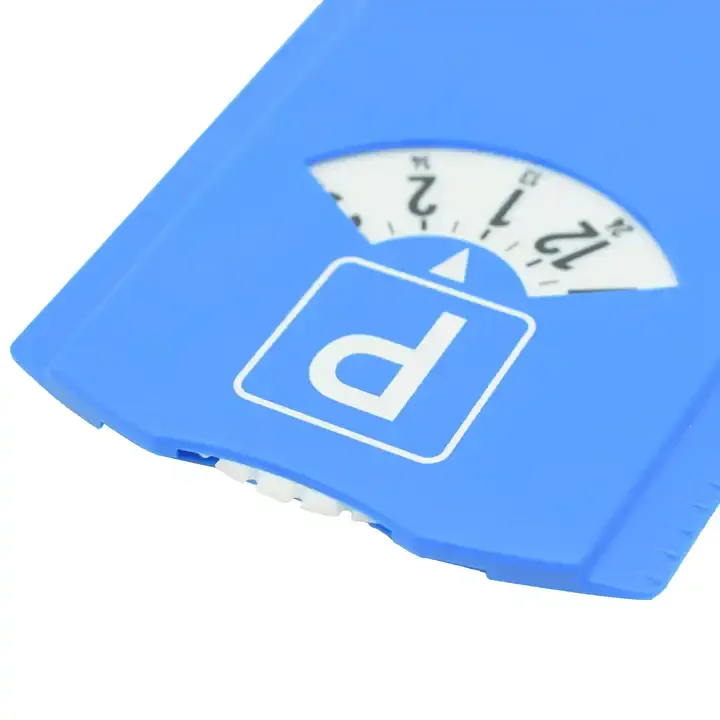 oripower OEM Auto Car plastic parking disc with ice scraper Parking Disc Disk Automatic Parking Meter Clock