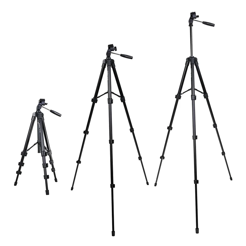 Fotopro Aluminium Metal 3 Way Traveler Video Fluid Head Compact Camera Tripod for DSLR