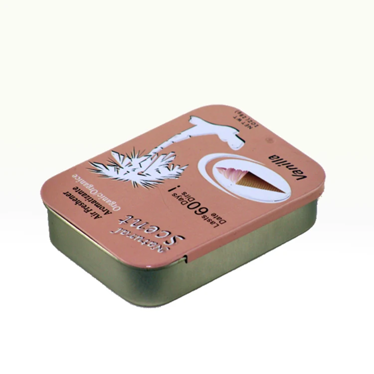 Wholesale Customized Printing Design Promotional Small Mint Candy Slide Tin Box
