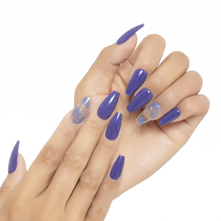 Nail Vendor Customize Pre Designed for Women Artificial Nails Decorated Luxury False Nails Low MOQ and Fast Delivery Hot Grid
