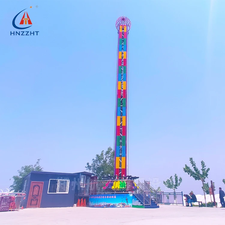 High Quality Thrilling Rides Amusement Park Ride weihgtless Free Fall  Drop Tower For Sale