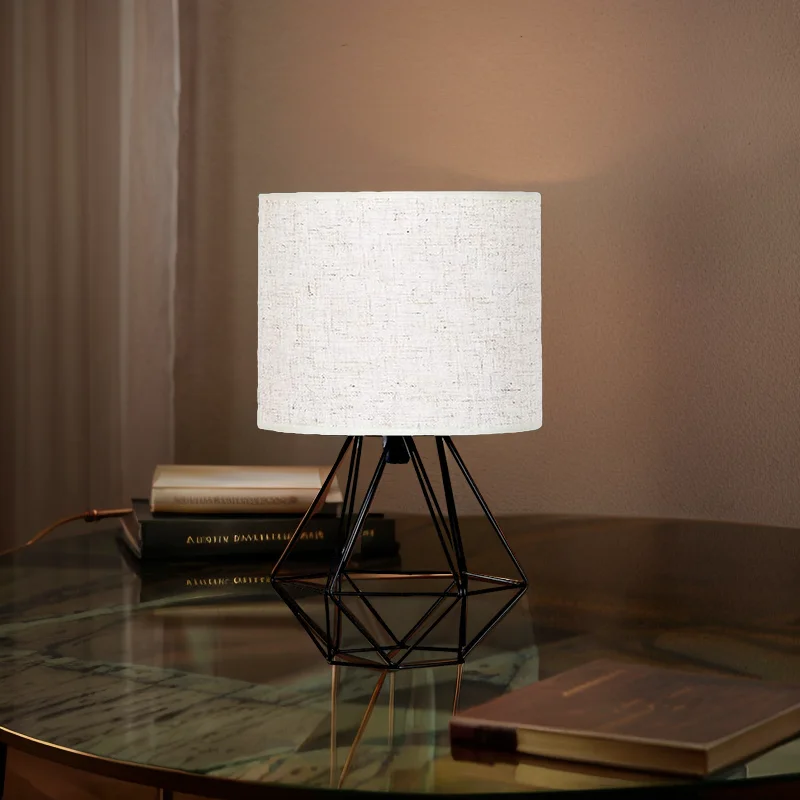 Modern Home Decor Led Minimalist Creative Designer Art Light Luxury Metal Base Table Lamp for Living Room Bedroom Bedside