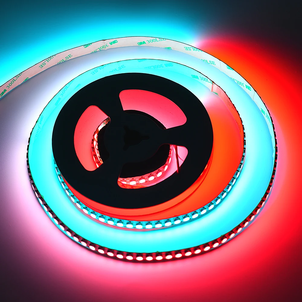 ws2811 led strip light 5050 rgb 60leds/m 12v 24v WS2811 WS2801 Addressable led pixel light strip