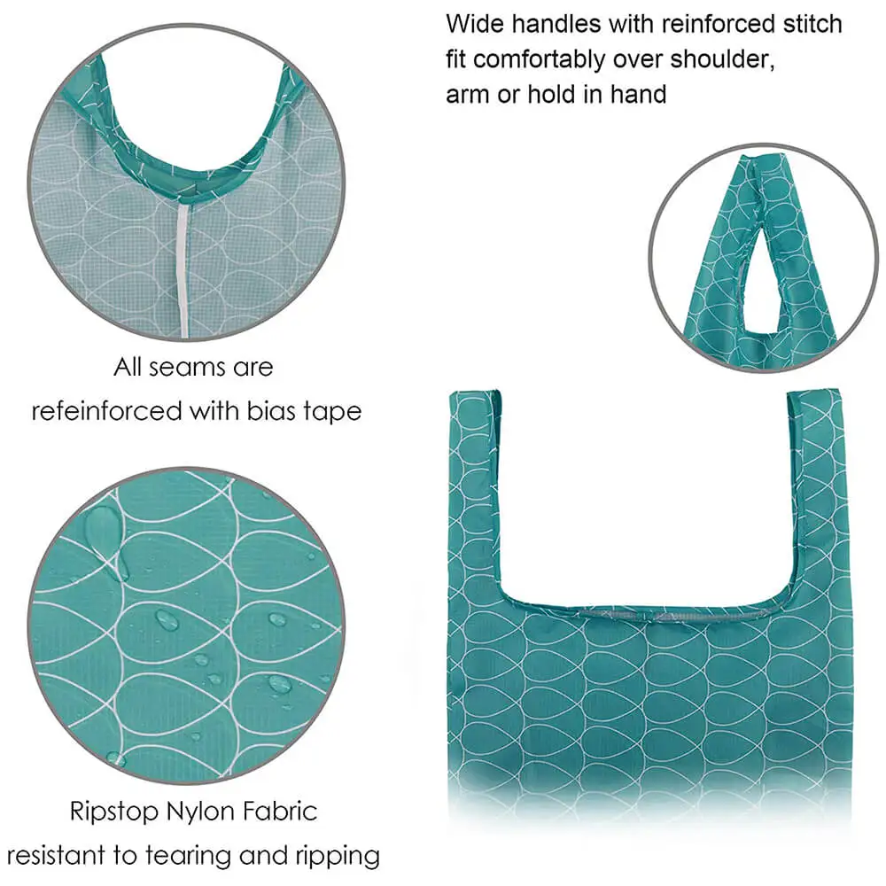 New Arrival Competitive Price Wholesale from China Custom Logo Printed Vest Bag Nylon Ripstop Grocery Bag Shopping Bag