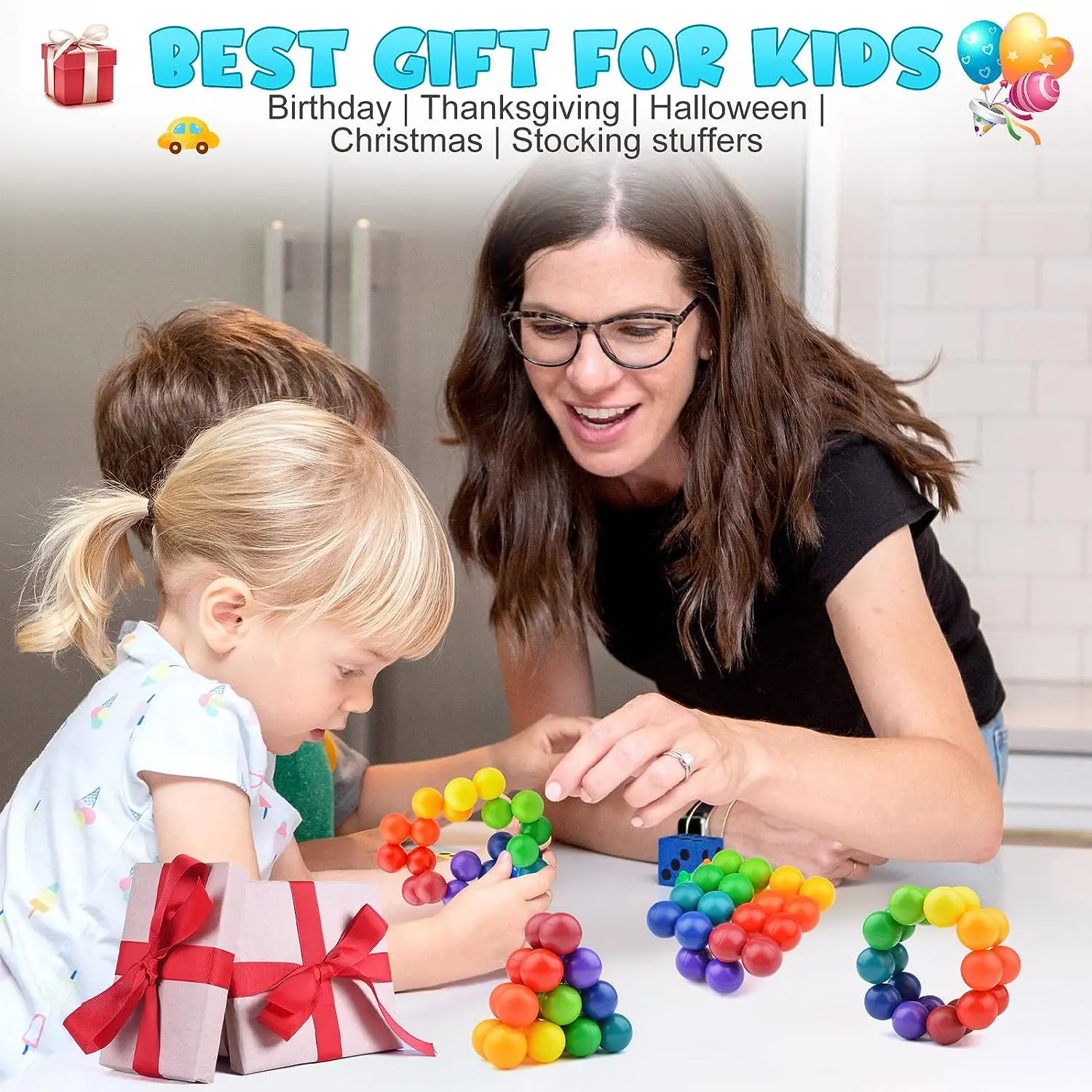 Autism Sensory Toys for Autistic Children, Quiet Fidget Toys for Adults Kids, Travel Toys for Kids Ages 3-5 Gift