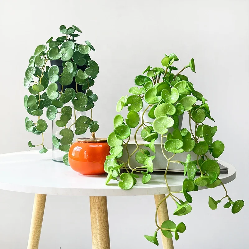 KEWEI 145 Artificial Ivy Leaves Plant Vines Succulents Plants Real Look Artificial Leaves Succulent Green Plant
