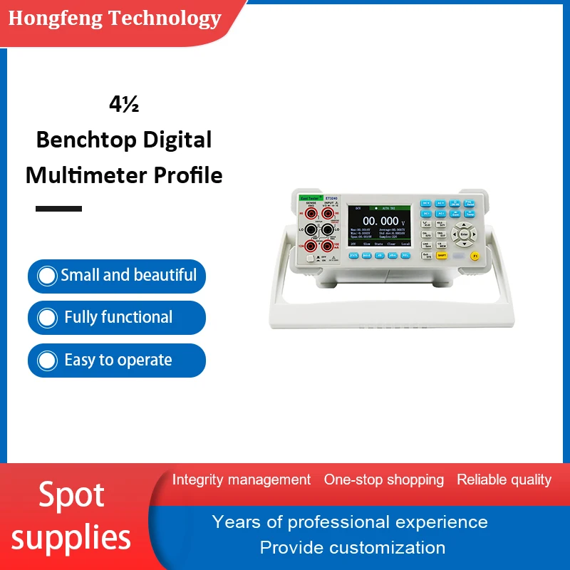 Industrial Grade ET3240  4 1/2 Benchtop Digital Multimeter Profile 3.5 HD TFT LCD Display Support Self-Calibration Function