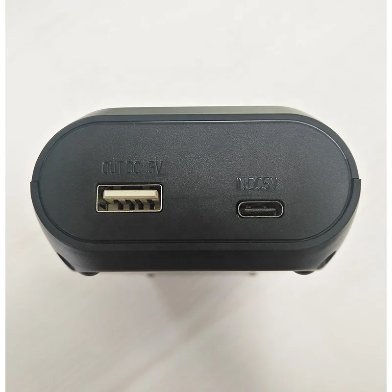 Dlyfull 2-Bay Universal Battery Charger with LCD for Li-ion/NiMH/NiCD Rechargeable Batteries, Type  USB Input, Portable Charger