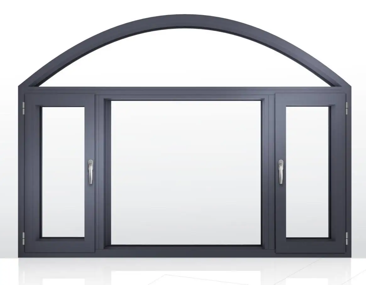 
Modern design aluminum profile double tempered glass sliding windows with mosquito net 