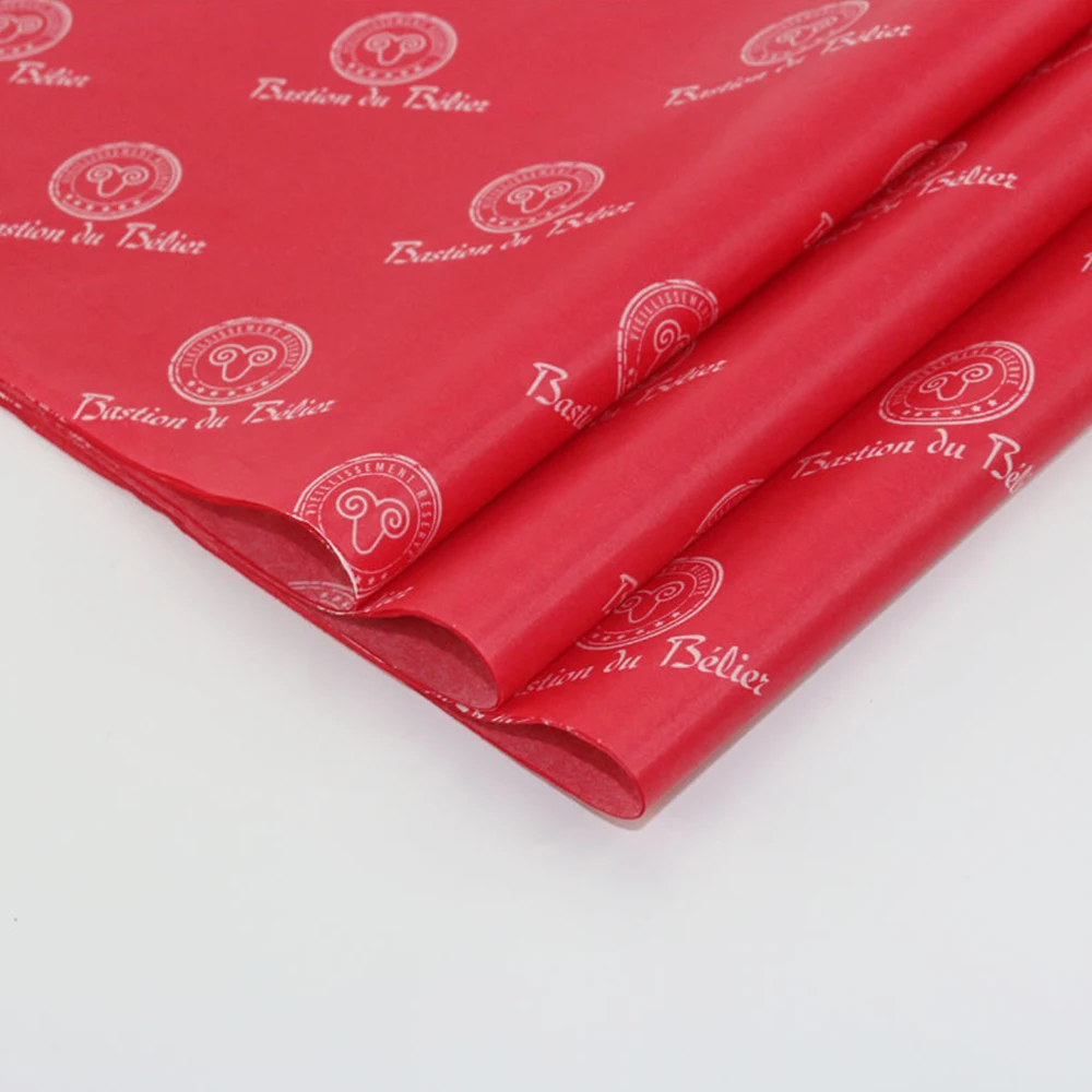 Custom Colorful Recycled Tissue Ppaer Gift Packaging Tissue Wrapping Paper With Company Logo Printed