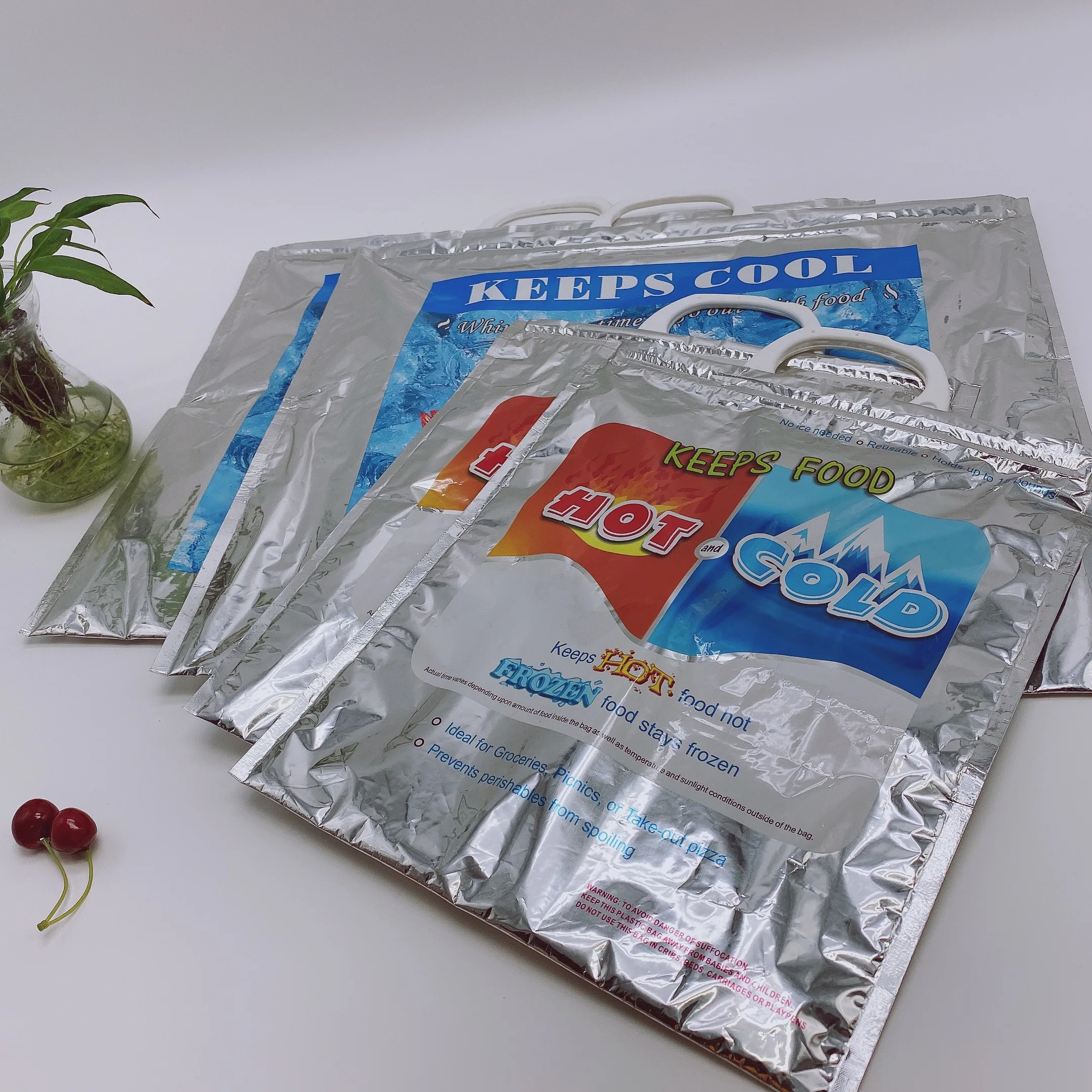 
Большая бутылка для воды для замороженных продуктов, термоизолированная крутая сумка из алюминиевой фольги 