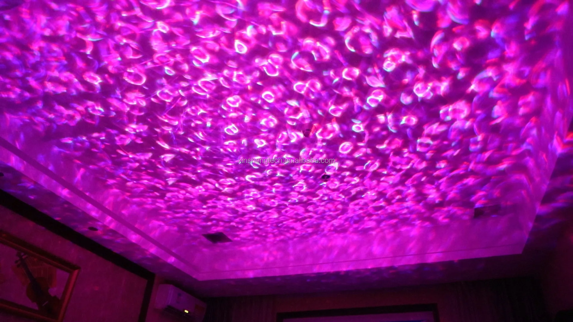 Disco Ball Decoration Led Bluetooth Ambient Lighting Sound Sensitive Music Starry Sky Projector Atmosphere Light With Ocean Wave