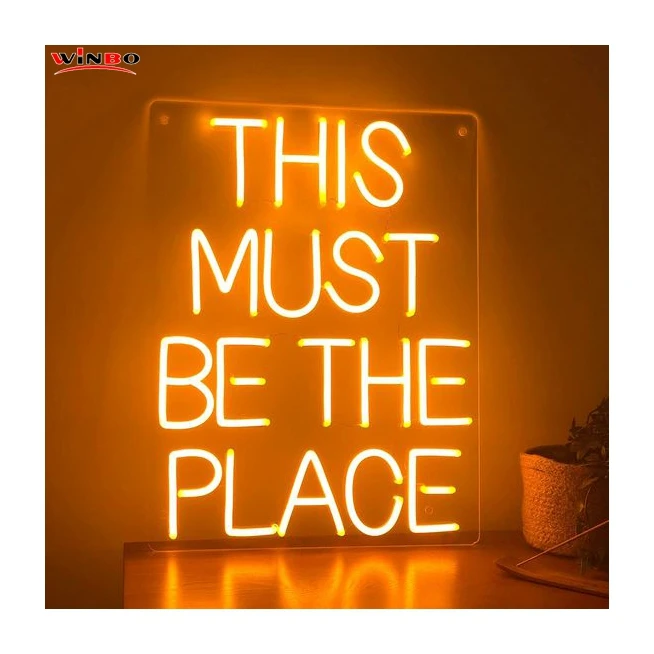 Dropshipping Free Design Custom Led Neon Light Name Custom Drop Shipping this must be the place neon sign