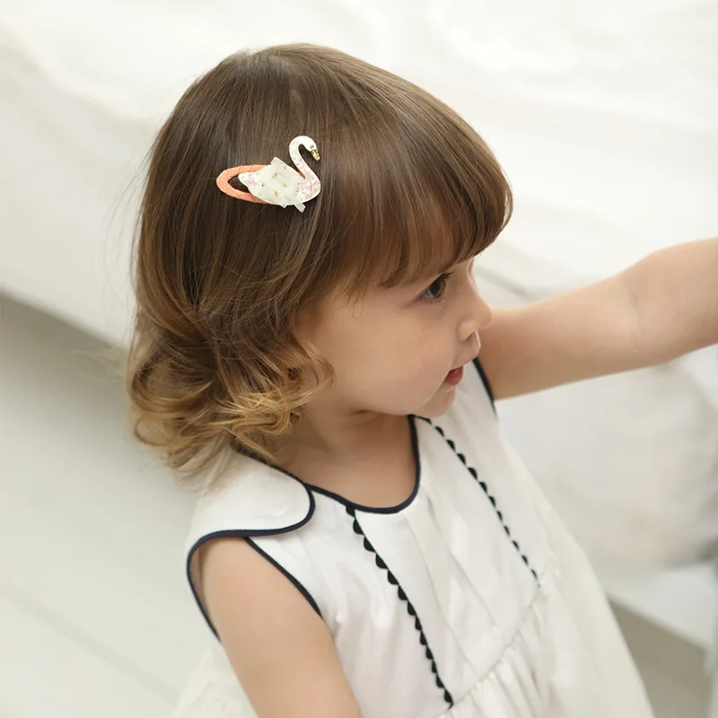 Cute kids toddler hair shining clip baby boutique headwear
