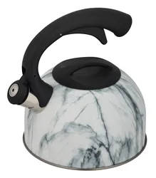 Kitchen Home Hotel Color Painting Stainless Steel Whistling Water Kettles With Glass Lid Water Tea Pot