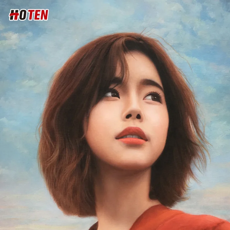 Custom Made Canvas Art Realistic Portrait Oil Painting from Photo