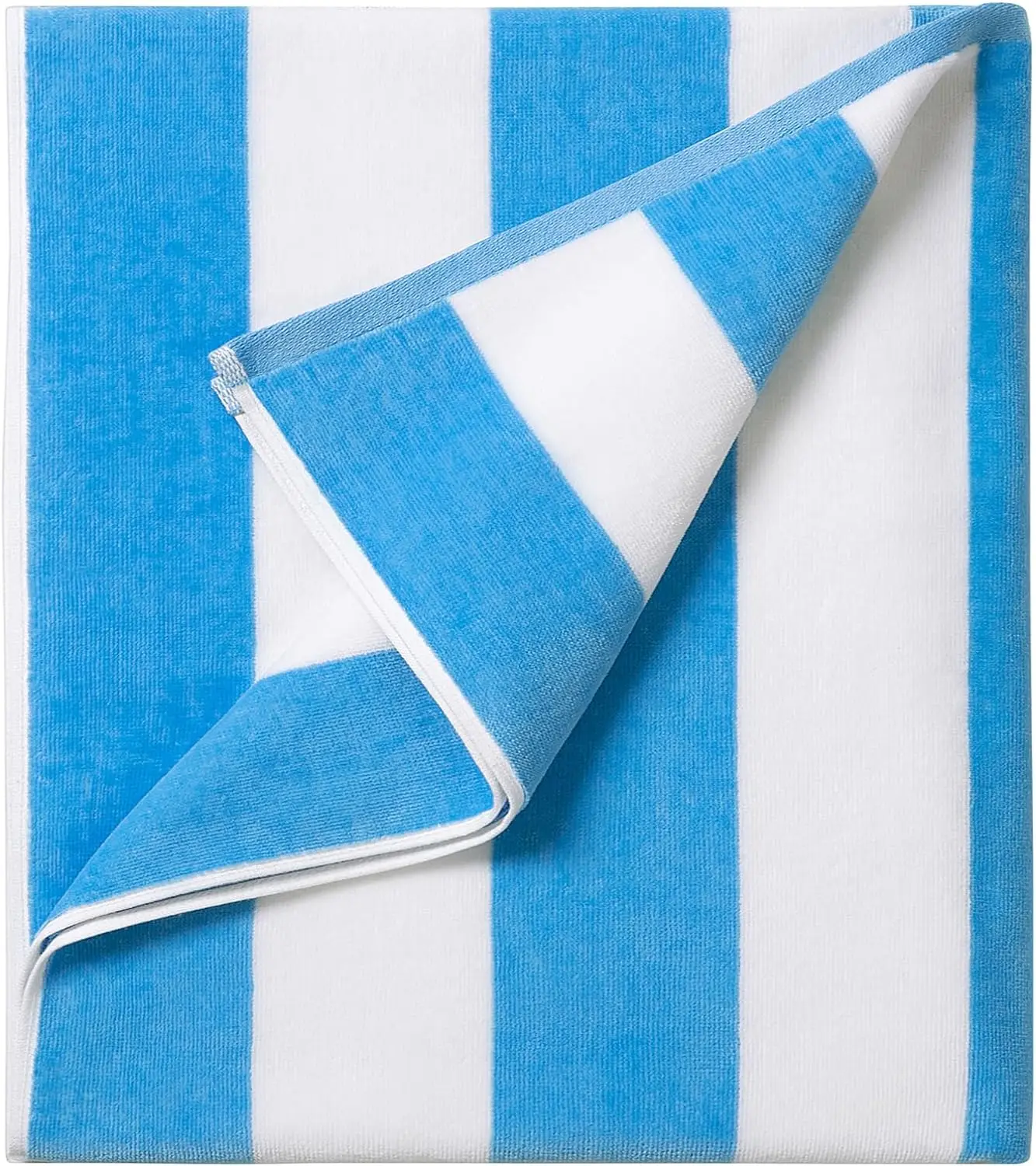 100% Cotton Terry Cabana Stripe Pool & Beach Towel  Soft & Absorbent Towel