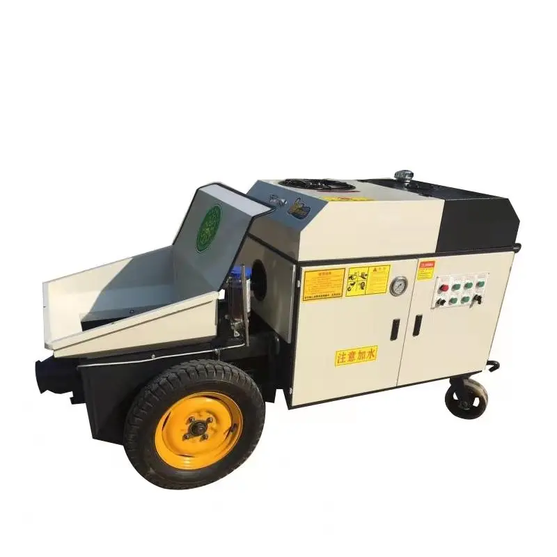 Маленький вторичный строительный насос дизельный мини-бетононасос для