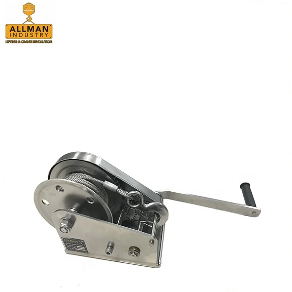 ALLMAN heavy duty 3000kg Manual Hand Winch with automatic fraction brake