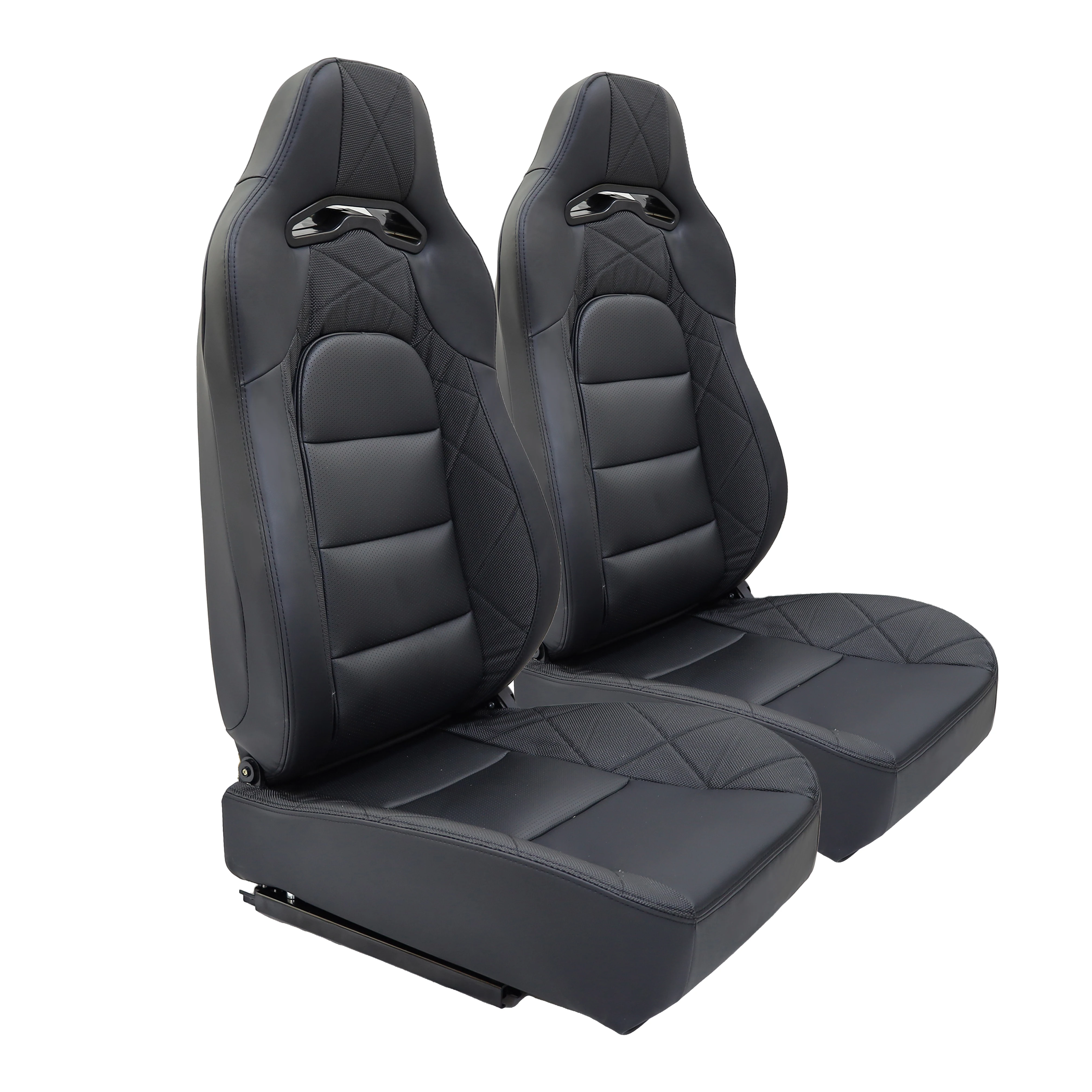 JBR9021 Factory Supply Racing Seat NEW Model Black PVC Leather Racing Seats With Double Slider