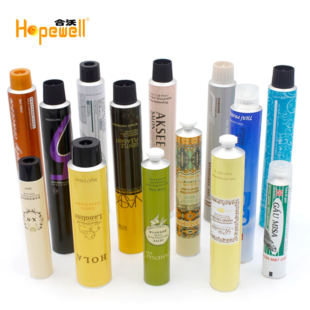 Manufacturer ISO empty ointment aluminum packaging tube cosmetic tubes 50ml