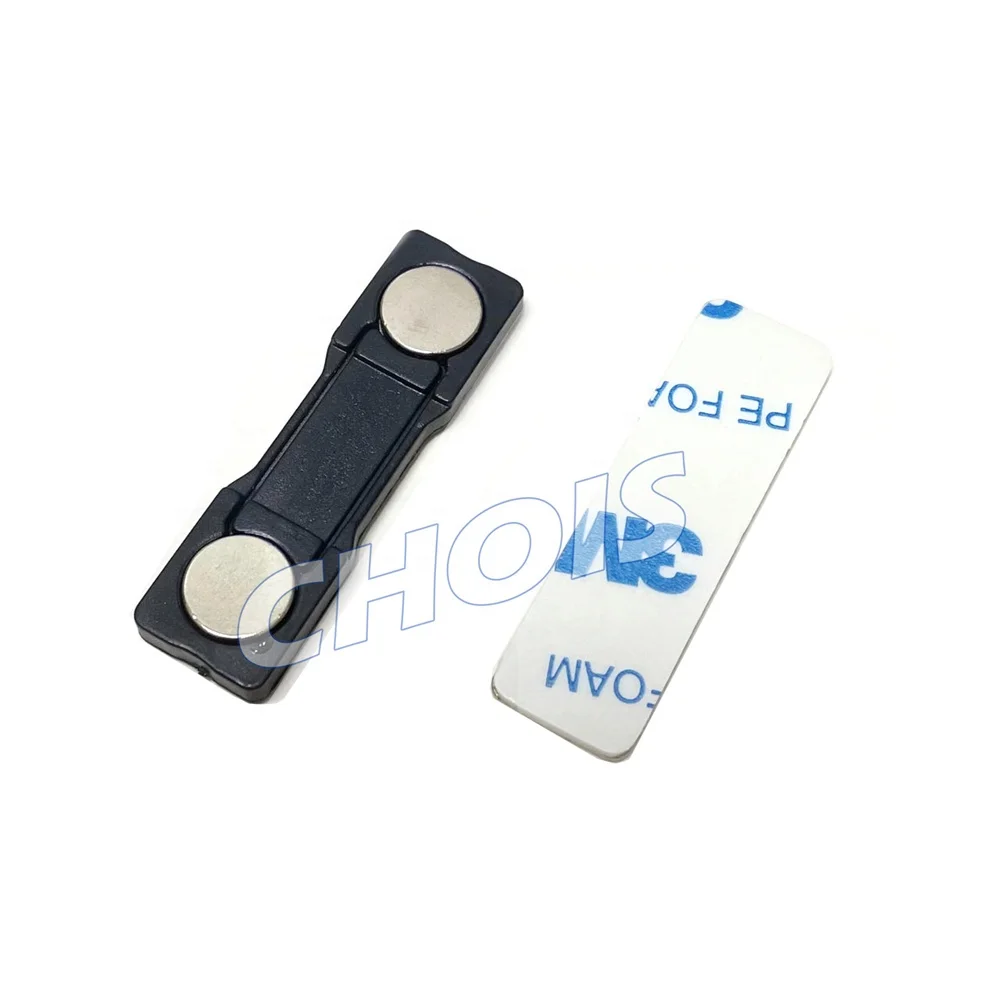 Magnetic Name Tag with Plastic Badge Accessories Magnetic Name Badge Brooch Magnet / magnet Name Tag reusable