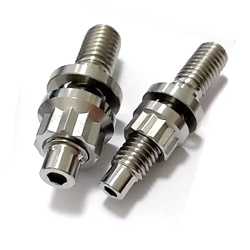 Ti6Al4V Titanium Exhaust Manifold Studs nut washer kit M8 M10 For Motorcycle