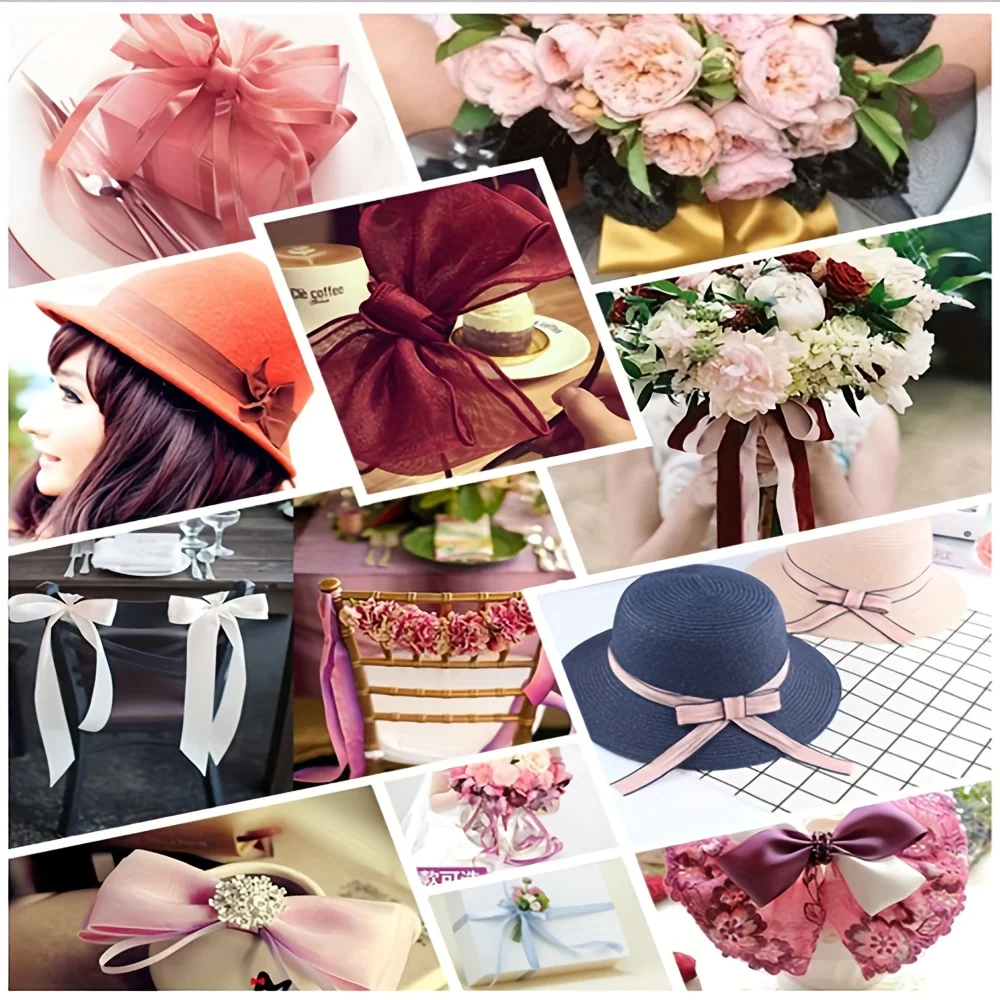 striped pattern ribbon decoration custom printed brand logo wrapping ribbon