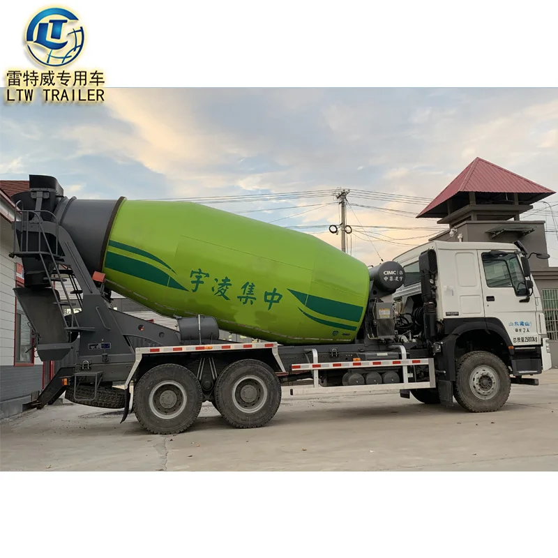 sinotruk howo 371hp 336hp 8 m3 12m3 10m3 used cement truck mixer pump concrete mixing truck