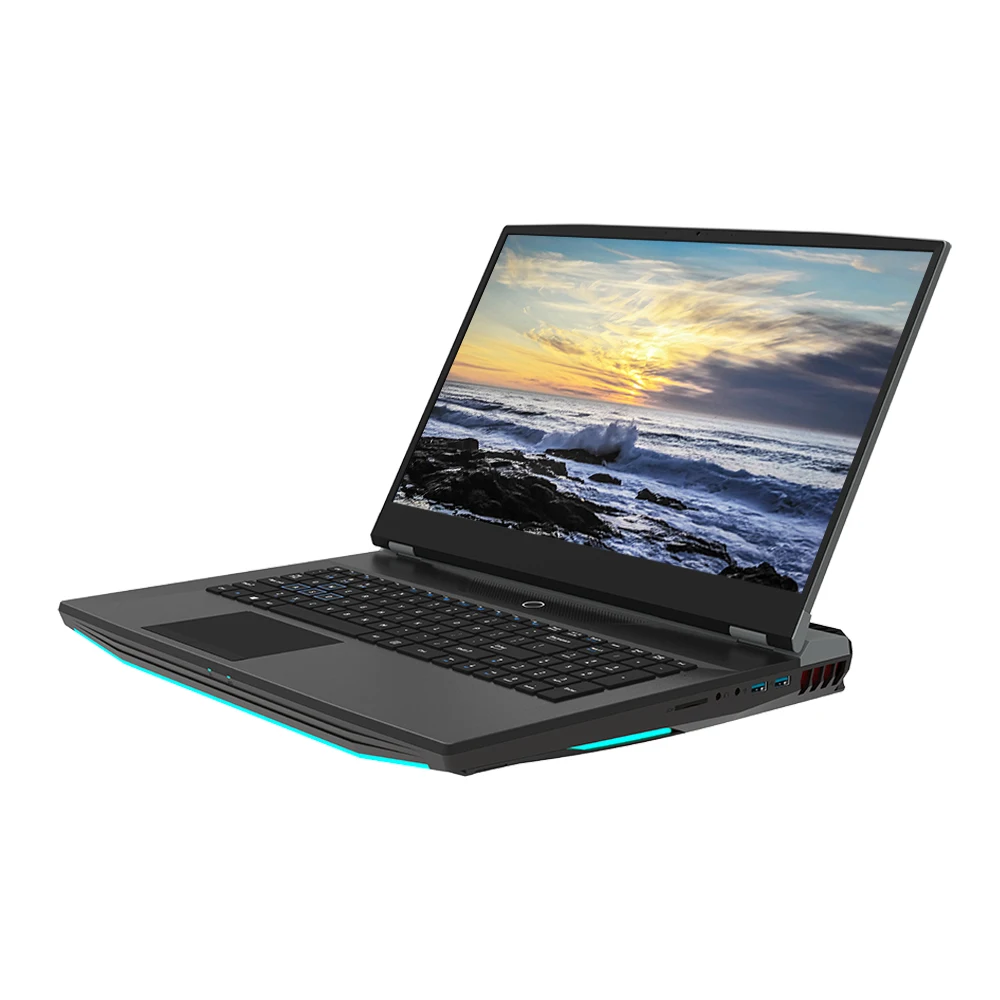 On stock Christmas gaming laptop 17.3 Inch Intel Core I7 SSD Win 11 games notebook at computer store