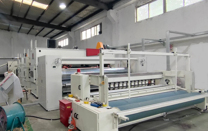 changshu new design automatic winding machine for needle punching fabric car carpet car roof