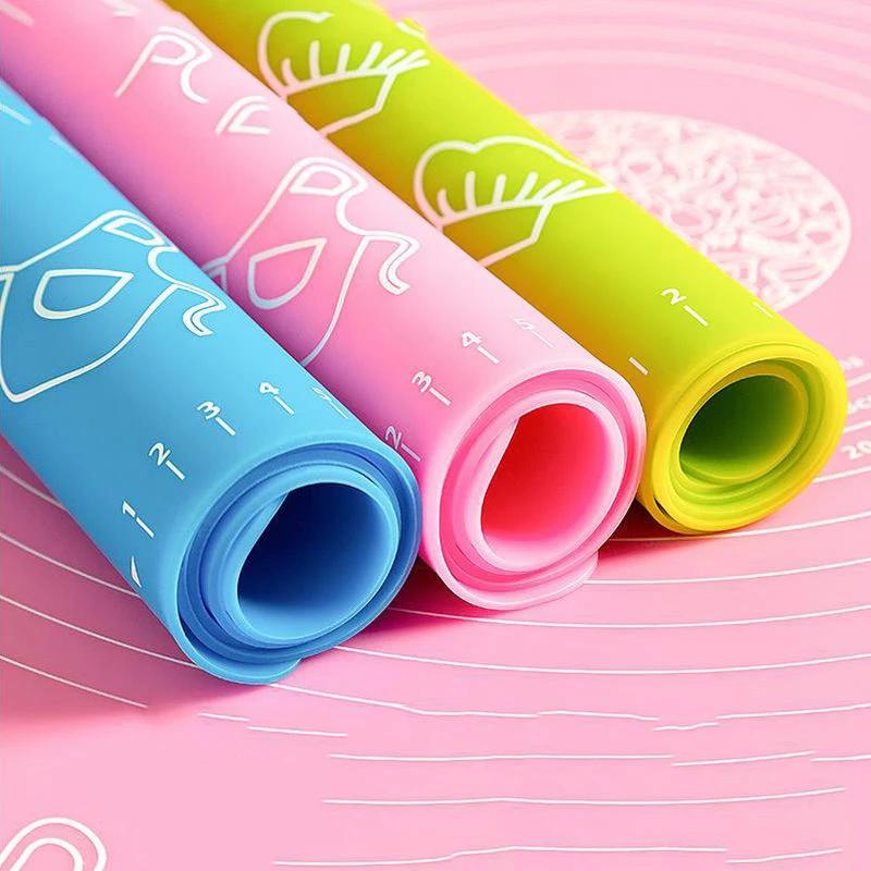 Hot product kitchen tools free sample 40*50cm Silicone Pastry Mat non-slip silicone baking mat