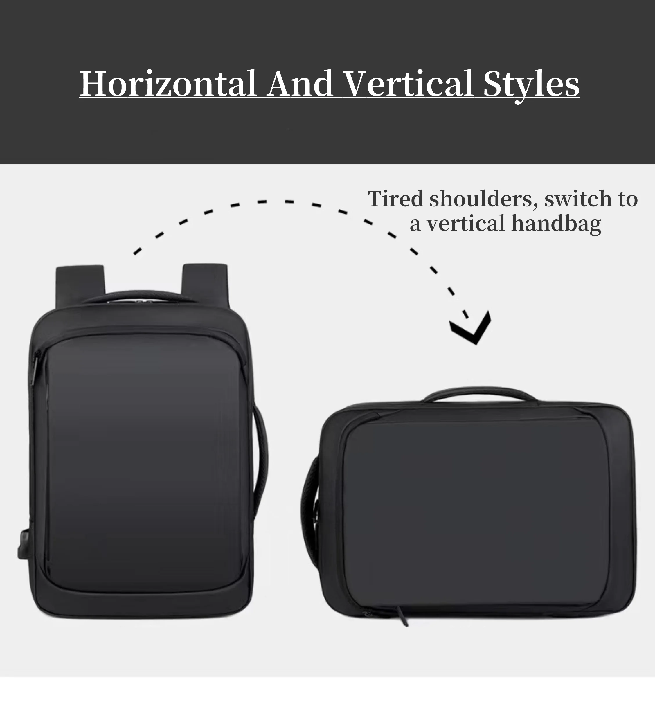 Business Smart Computer Mochila Usb Charging Port Men Computer Bagpack Anti-theft Custom Laptop Backpacks