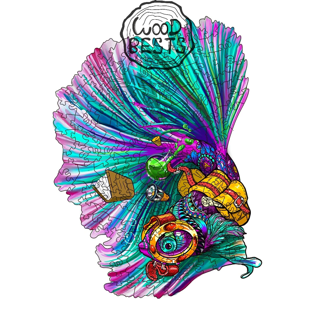ADVENTUROUS BETTA Factory customized wooden puzzle lion wolf special-shaped wooden puzzle irregular 3D animal puzzles