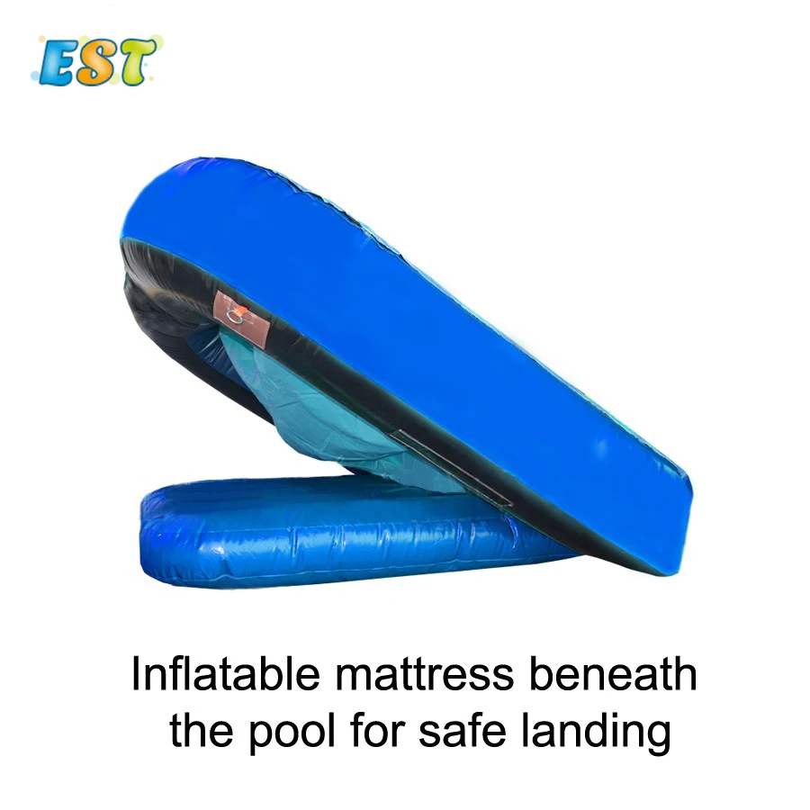 
High quality cheap giant kids durable inflatable bouncer water slide with pool 