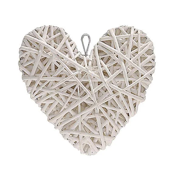 Wicker hanging heart for Christmas wicker heart wicker wreath for Christmas decoration