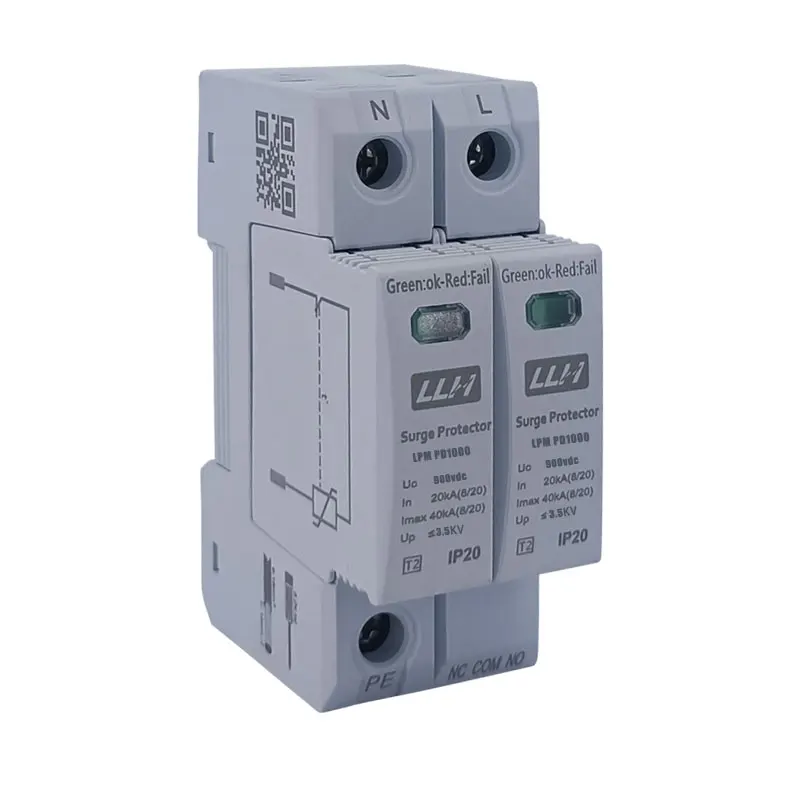1p 2p 3p 4p 600V 1000V 1200V 20ka 40ka Солнечная pv панель с Молниеносным перенапряжением dc 250vdc защитное устройство