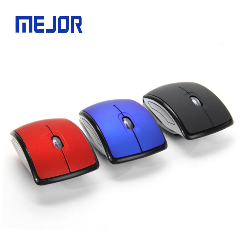 Черный мягкий на ощупь usb мышей складного типа мышь мини-оптическая Ратон 2 4G Souris подарок беспроводная