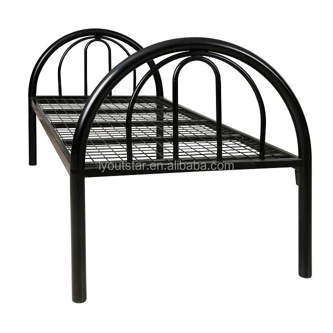 Wholesale factory direct sale customized home furniture heavy duty steel single metal bed