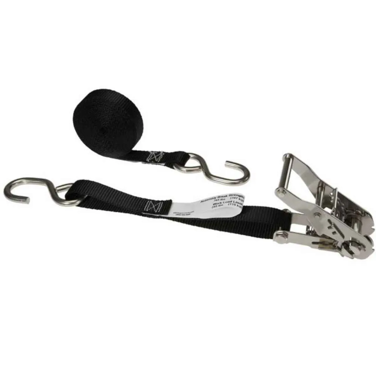 Heavy Duty customized size Stainless steel  Ratchet Tie Down Straps With S Hook