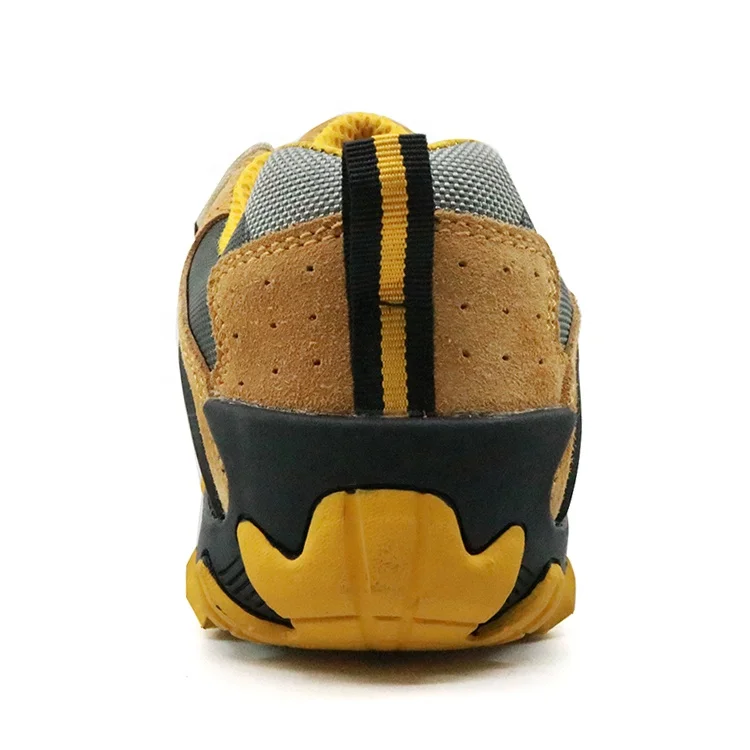 
CE approved steel toe cap fashionable suede leather oil acid resistant rubber sole sport safety shoes men work 