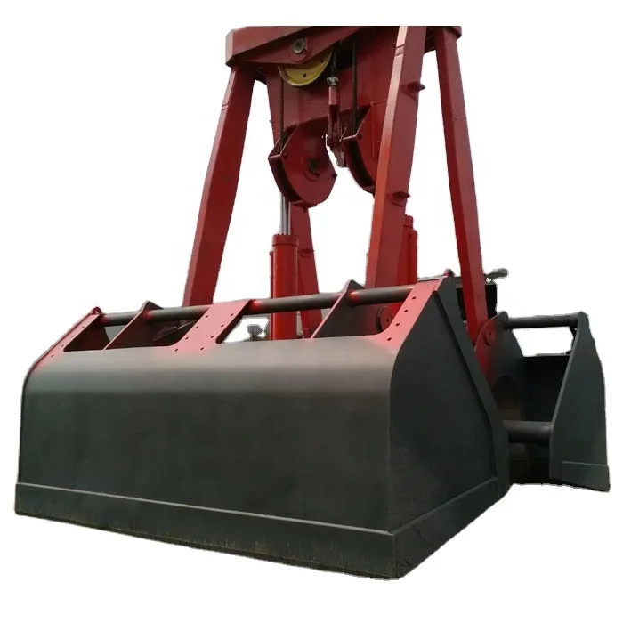 crane big bulk cargo clamshell  hydraulic grab bucket
