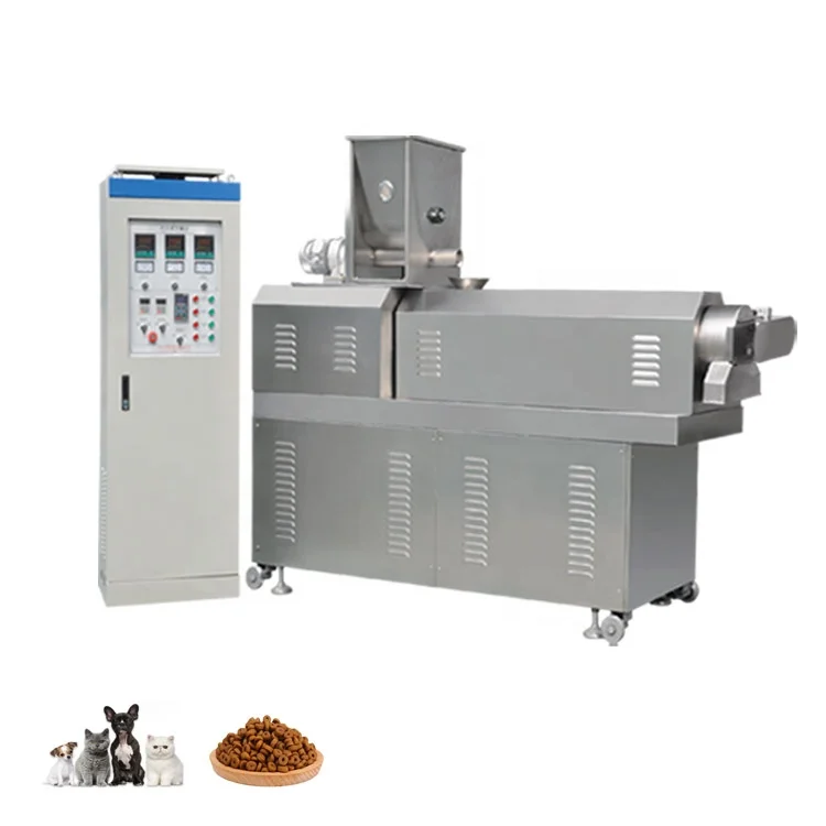 China Factory good price Tilapia fish feed machine floating fish feed extruder production line for pet food
