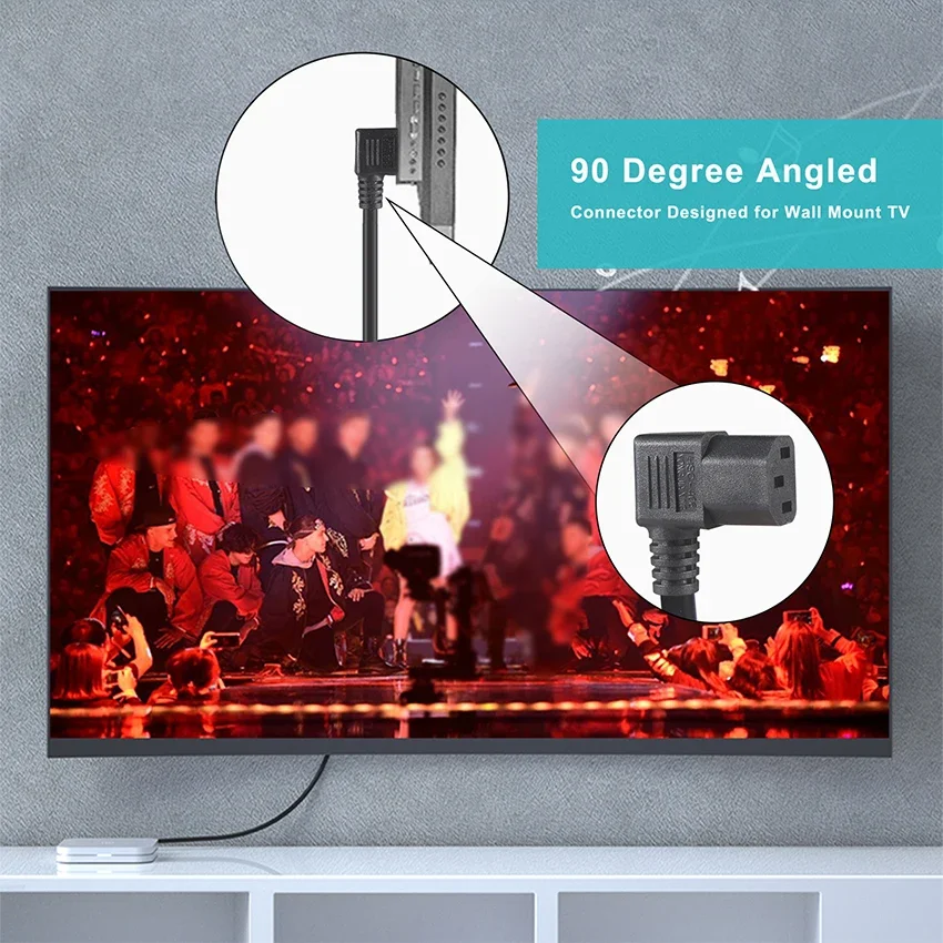 NEMA 5-15P на IEC C13 4Way кабель выхода 3 Prong TV шнур питания 6 ft AC